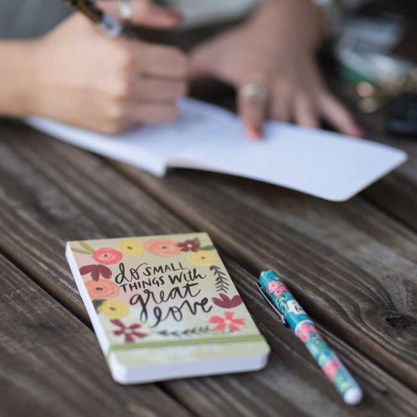 Do Small Things with Great Love Inspirational Pocket Notepad 