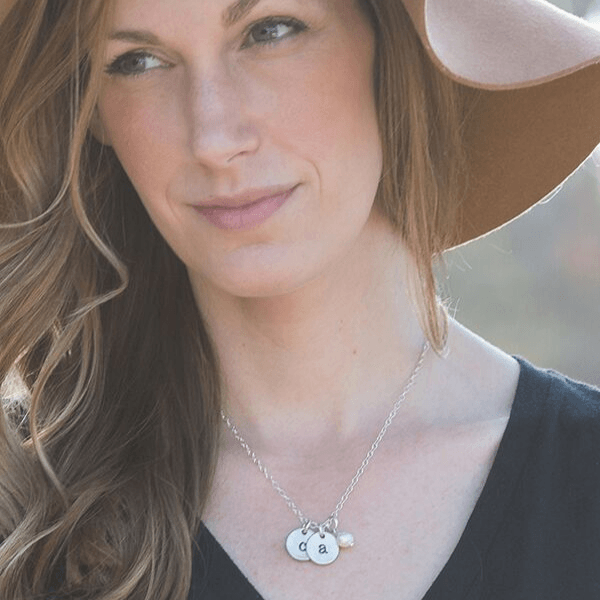 Fine Pewter Initial Charms | Alphabet Letter Disc Charm