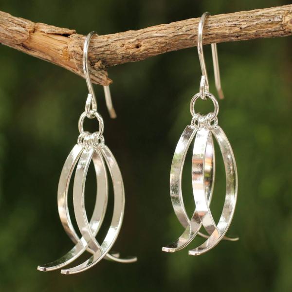 Handcrafted Sterling Silver Earrings | Ichthys Fish Symbol