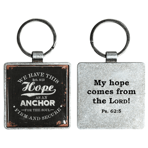 Hebrews 6:19 Anchor of Hope Keychain