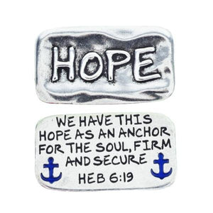Fine Pewter Pocket Token | Hope As An Anchor| Hebrews 6:19