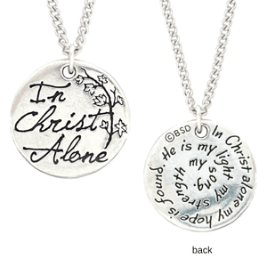 In Christ Alone Fine Pewter Necklace