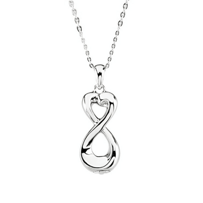 Sterling Silver Ash Holder Necklace Infinite Love Cremation