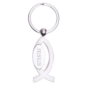 Ichthus Jesus Fish Christian Keychain | Gift Packaged