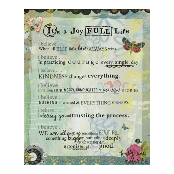 Kelly Rae Roberts It's a Joy Full Life Matted Print | Artist Signed