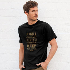 Kerusso Christian Shirt | Fight the Good Fight Finish The Race