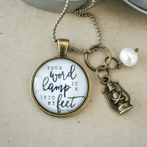 Christian Hymn Necklace |Thy Word Is A Lamp Unto My Feet