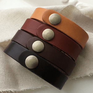 Genuine Leather Engraved Medallion Scripture Verse Bracelets | Choose Your Verse