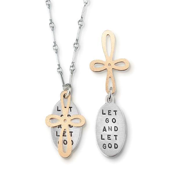 Let Go and Let God Sterling Silver Necklace | Kathy Bransfield