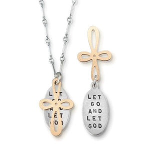 Let Go and Let God Kathy Bransfield Sterling Silver Necklace