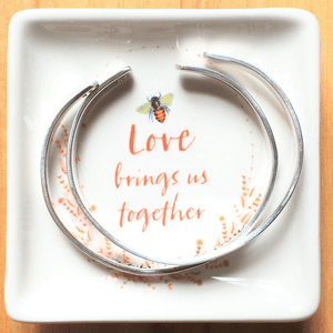Ceramic Ring Holder | Love Brings Us Together