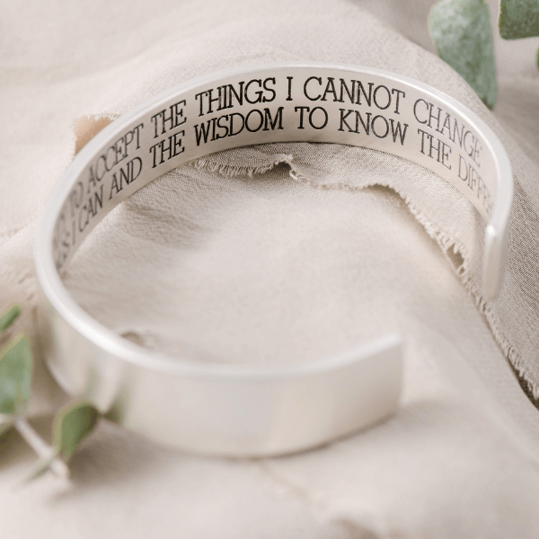 Men's Sterling Silver Isaiah 40:31 Cuff Bracelet