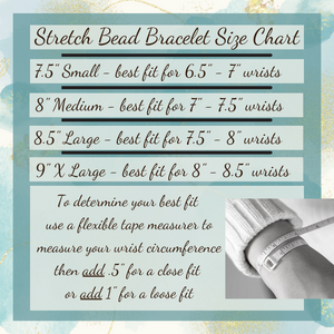 Men's Stretch Bead Bracelet Size Chart