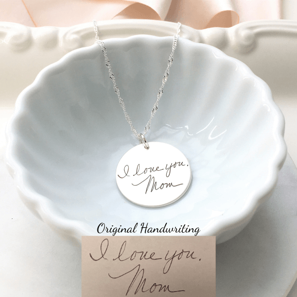 Handwriting pendant on sale