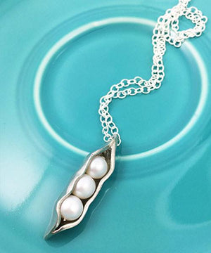 Sweet Peas in a Pod Freshwater Pearl Charm Necklace | The Vintage Pearl