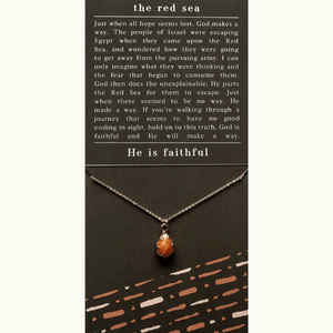 The Red Sea Pendant Necklace | Red Adventurine