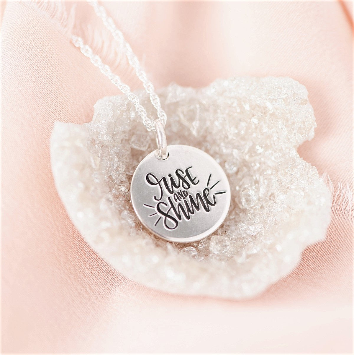 Sterling Silver Rise and Shine Pendant Necklace | Isaiah 60:1