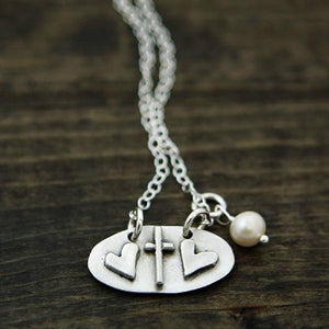 The Vintage Pearl Inspirational Faith-Based Necklace | Saved by Grace