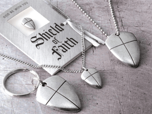 Fine Pewter Shield of Faith Collection Made in the USA