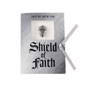 Shield of Faith Lapel Pin | Joshua 1:9