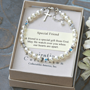 Special Friend Pearl & Swarovski Crystal Bracelet