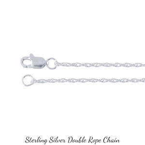 Sterling Silver Necklace Chains | 20",  24", & 30" | Double Rope
