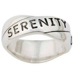 Sterling Silver Men's Ring | Serenity Prayer