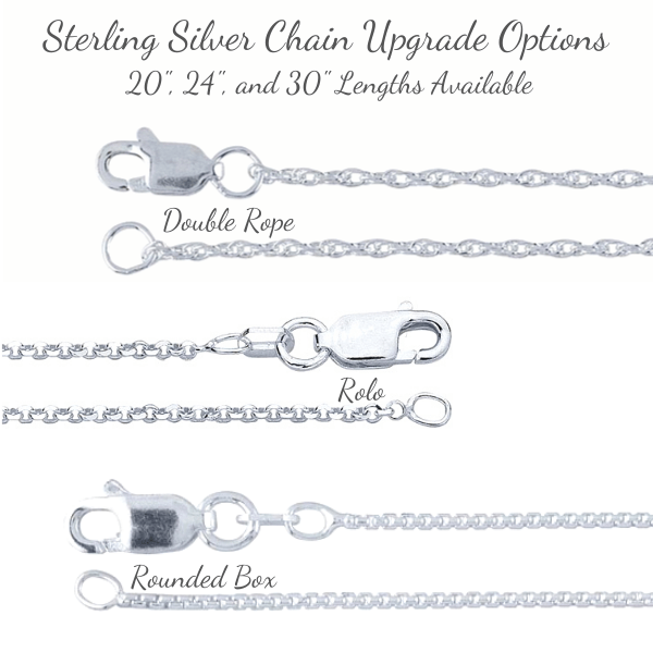 Sterling Silver Descending Dove Cross Pendant Necklace