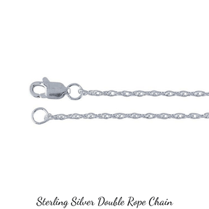 Sterling Silver Double Rope Chain