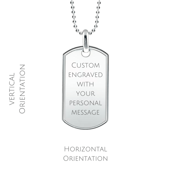 YOUR PICTURE CUSTOM Military Style Dog Tag Chain – BELIEVER Jewelry