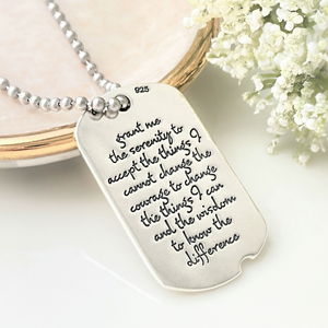 Serenity prayer locket online