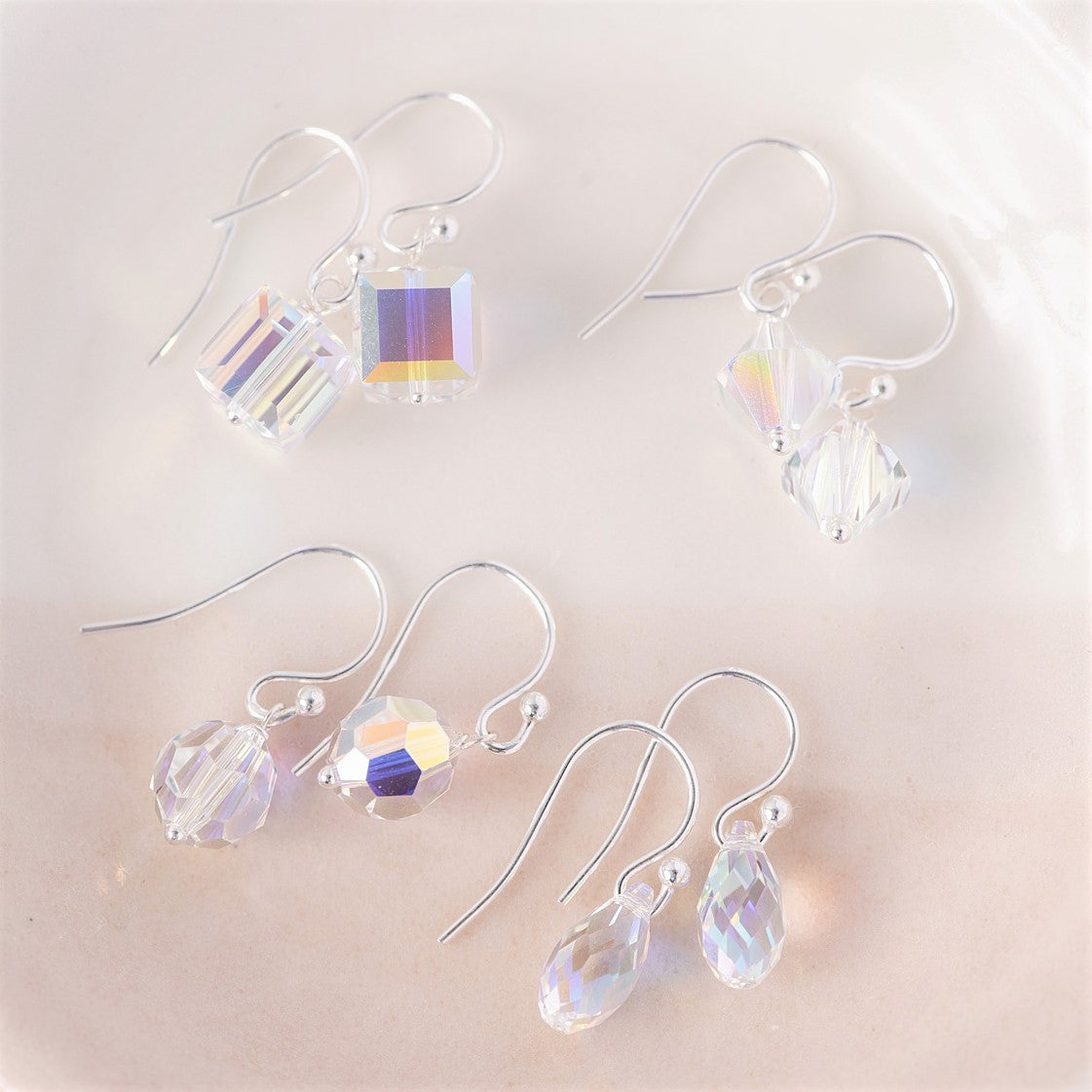 Rose Pink Swarovski Earrings made with Swarovski Crystal & 925 Sterling  Silver Drop Earrings – styleinshop