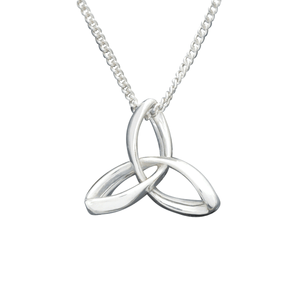 Sterling Silver Holy Trinity Triquetra Necklace