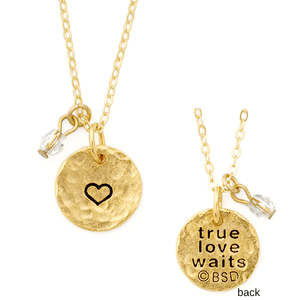 Fine Pewter True Love Waits Necklace