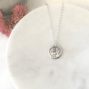 Sterling Silver Widow's Mite Coin Necklace