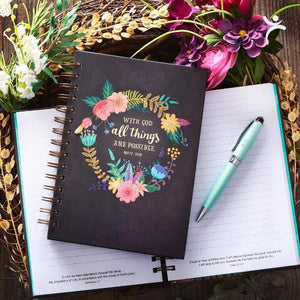 Christian Gratitude Journal | With God All Things Are Possible | Matthew 19:26